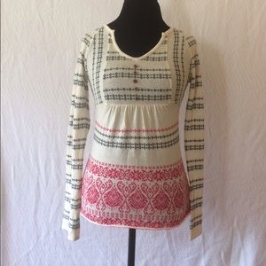 North Face 34% wool sweater shirt